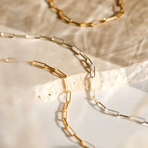 Miniatura 6 de CHESKY - Gargantilla de oro para mujer, chapado en plataoro de 14 quilates, gargantilla de cuentas satélite, delgada, de moda, collares de clip