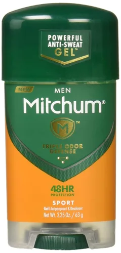 Miniatura 5 de Mitchum Gel antitranspirante y desodorante de triple protección contra olores para hombre, sin perfume, protección 48 horas, paquete de 2