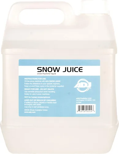 ADJ Productos NIEVE GAL American Dj Snow Juice - Líquido de nieve a base de agua de tamaño galón