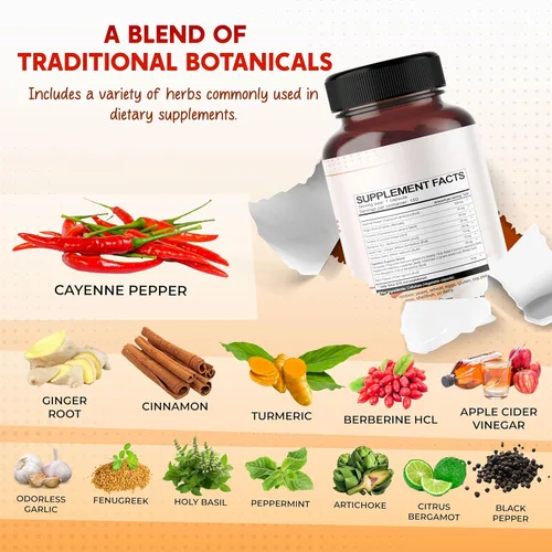 Miniatura 4 de Pimienta de Cayena, Jengibre, Cúrcuma, Berberina - Digestión, Apoyo para la Salud Intestinal