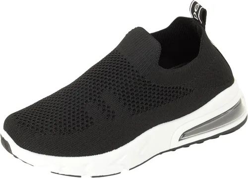 bebe Zapatos para niña Zapatos ligeros para correr casuales Tenis de punto transpirable a la moda (11-4 niños pequeñosniños grandes)