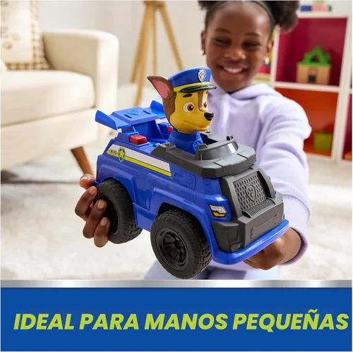 Miniatura 8 de Paw Patrol Chase RC Action Cruiser, auto a control remoto con luces LED y controlador de fácil dirección, juguetes para niños y niñas a partir de 3