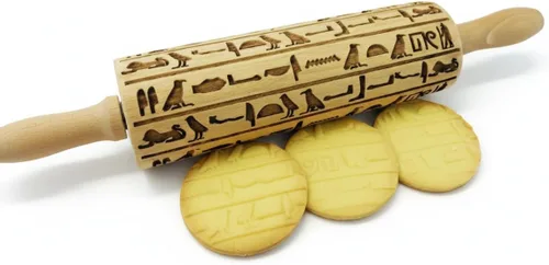 Miniatura 12 de Rodillo de relieve AFRICA con patrón tribal para galletas y cerámica de Algis Crafts