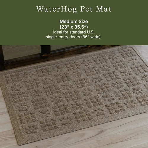 Miniatura 2 de Bungalow Flooring Waterhog - Tapete para puerta, 2 x 3 pies, fabricado en Estados Unidos, duradero y decorativo, antideslizante, interior y Camello