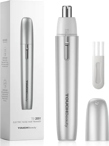 Miniatura 11 de TOUCHBeauty - Cortadora eléctrica de pelo de nariz para hombres y mujeres, recortadora de hoja giratoria sin dolor, cabeza impermeable desmontable