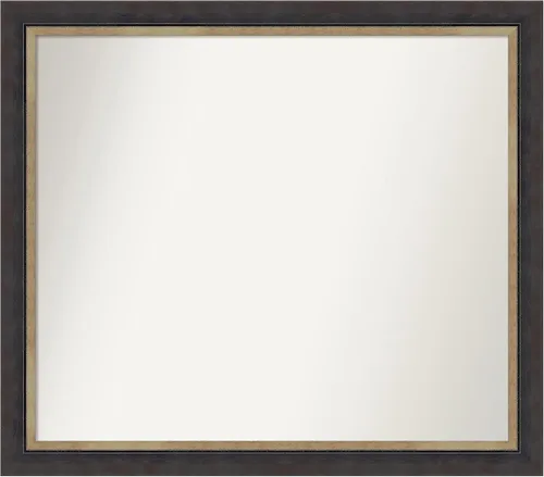 Miniatura 426 de Amanti Art Espejo personalizado, espejo de baño negro Astor, espejo de pared o espejo de tocador de baño sobre el fregadero (25 x 25 pulgadas)