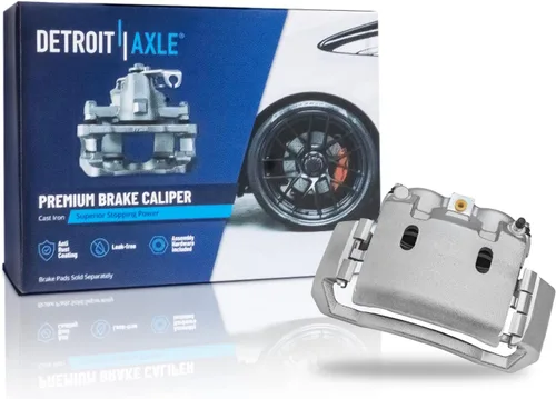 Miniatura 5 de Detroit Axle - Rotores de disco delantero de 13.898 in Reemplazo de pinza de freno lateral del pasajero para Dodge Ram 1500 2500 3500 2006-2008
