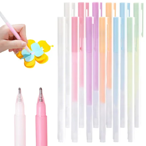 Miniatura 8 de Bolígrafo de pegamento de puntos de color de secado rápido, nuevo rodillo de secado rápido 2024 para álbumes de recortes, papelería hecha a mano