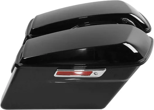 Miniatura 5 de SLMOTO Alforjas rígidas para motocicleta para Harley, alforjas rígidas con soportes de conversión negros, compatibles con Harley Street Glide