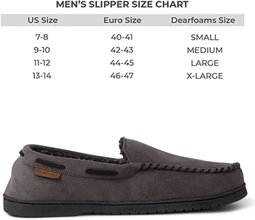 Miniatura 8 de Dearfoams Men's Keaton Memory Foam Moccasin with Wide Widths Slipper