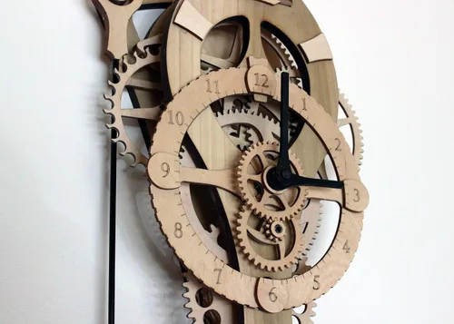 Miniatura 7 de Abong Kit de reloj hecho a mano de madera Vera Proyecto de bricolaje