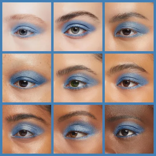Miniatura 4 de Oulac Sombra de ojos en crema azul también para iluminador de gran capacidad, sombra de ojos altamente pigmentada, impermeable y de larga duración