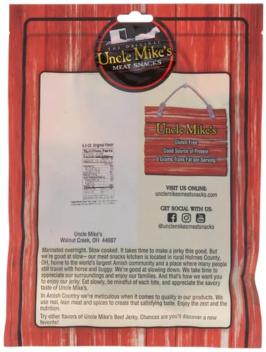 Miniatura 2 de Walnut Creek Amish Foods Carne Jerky Original 6.5oz Paquete