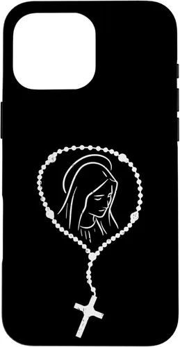 Miniatura 18 de iPhone 11 Rosario Virgen María Dios Jesús Fe religioso católico estuche de regalo