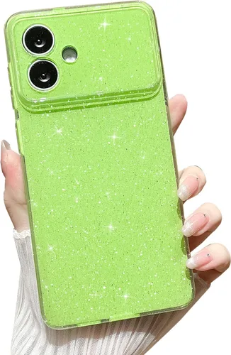Miniatura 141 de MINSCOSE Compatible con Samsung Galaxy S22 Plus Case, Bonito Color Neón Brillante, con Purpurina Brillante Delgada Resistente a Golpes de Silicona