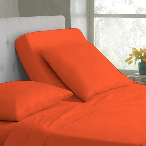 Miniatura 21 de Base de cama ajustable – Juego de sábanas de cabeza dividida superior tamaño Queen – Sábanas de 100% algodón egipcio sólido color azul aguamarina