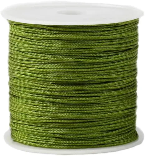 Miniatura 36 de Cordón de nailon de 0.020 in, hilo de ajuste para nudos chinos, collares, joyería, macramé, cuentas, pulseras de 150 yardas (azul)
