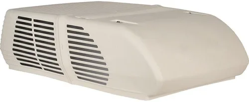 Coleman -Mach 45204-0762 Mach 10 Signature Series - Aire acondicionado de perfil bajo con deslizamiento de madera, 15,000 BTU, color blanco