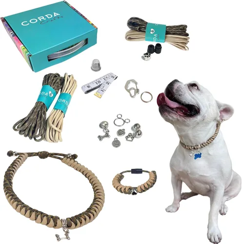 Miniatura 11 de CORDA Crafts - Kit de cuerda de paracaídas - Accesorios completos para hacer collar de perro y pulsera a juego del dueño - Tutorial en video fácil