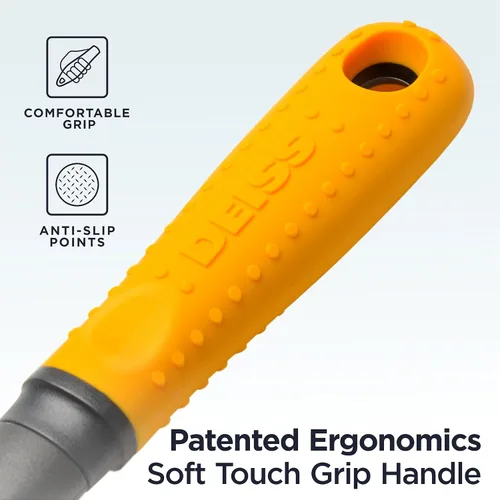 Miniatura 3 de Deiss Abrelatas profesional resistente, borde liso manual, abrelatas de mano con mango suave al tacto, abrelatas de seguridad a prueba de óxido