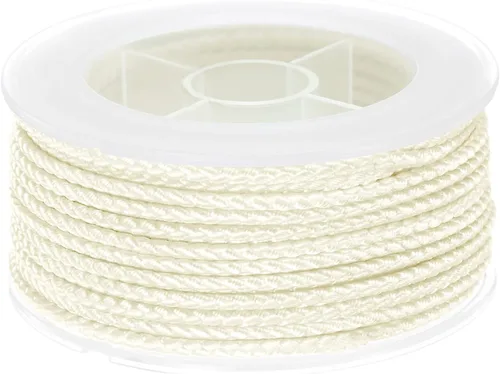 Miniatura 19 de HARFINGTON Cordón de hilo de nailon para cuentas de 0.063 in, cuerda de nailon trenzado extrafuerte para manualidades, pulseras, joyería, Negro