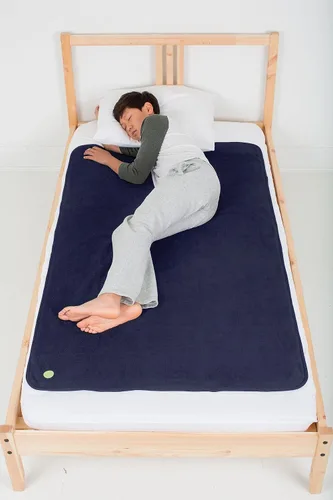 PeapodMats Tapete de cama impermeable para enuresis e incontinencia, almohadilla inferior reutilizable. Colocación segura y transpirable. Lavable.