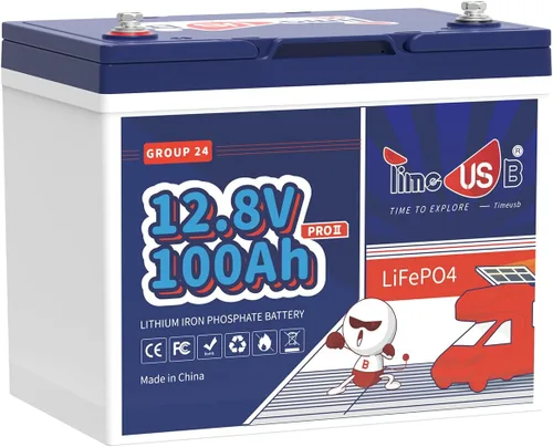Miniatura 23 de Timeusb Batería marina LiFePO4 de 12 V 100 Ah TM con protección a baja temperatura, BMS de 100 A, más de 15000 ciclos, batería de fosfato de hierro