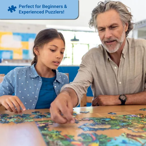 Miniatura 10 de Ravensburger - Woodland Friends - Rompecabezas de 200 piezas - Imágenes emocionantes de animales pintorescos nadando y jugando en el bosque