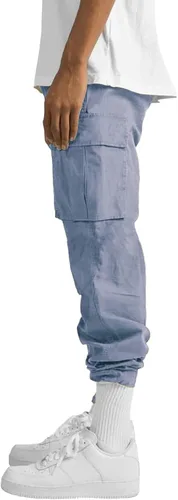 Miniatura 2 de THWEI Pantalones cargo para hombre, pantalones deportivos casuales de algodón, holgados, rectos