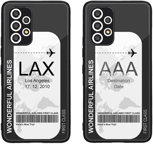 Miniatura 244 de Funda de teléfono personalizada para Samsung Galaxy S22+ / S22 Plus 5G, funda de TPU suave de vidrio templado antiarañazos personalizada con foto