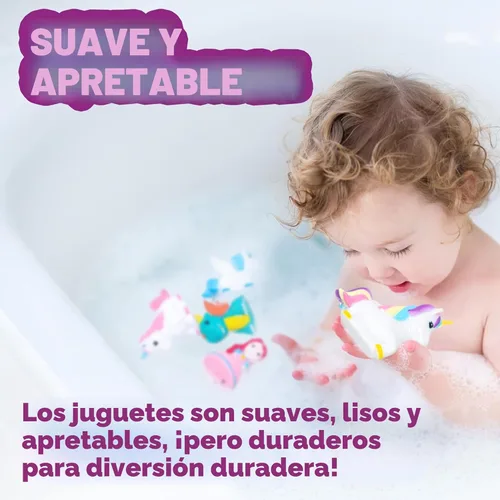 Miniatura 5 de Tub Works® Juguetes de baño herméticos de fantasía, paquete de 6 Diseño de juguetes de baño sellados sin agujeros que mantiene la humedad fuera