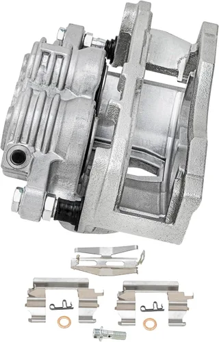 Miniatura 6 de Detroit Axle - 2 pinzas de freno delanteras para Buick Rainier SSR Trailblazer GMC Envoy Isuzu Ascender Oldsmobile Bravada Saab 9-7X, reemplazo de 2