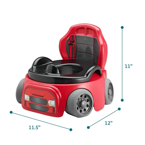 Miniatura 5 de The First Years Training Wheels Racer Orinal de Entrenamiento para Ir al Baño - Orinal de Entrenamiento de Carro de Carreras - Incluye Asiento