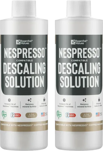 Miniatura 9 de Essential Values Solución Descalcificadora (8 fl oz / 236 ml) – Limpiador de Cafetera para Nespresso, Keurig, Breville y Más – Funciona en Todas