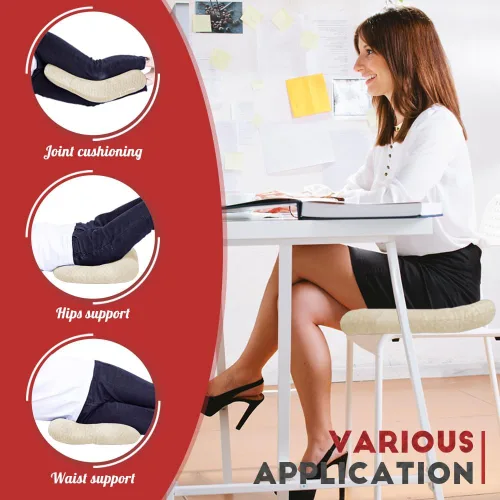 Miniatura 4 de Cojín de asiento con forma de dona rellena para dolor de coxis y coccix, hemorroides, úlceras de cama, embarazo, próstata, recuperación