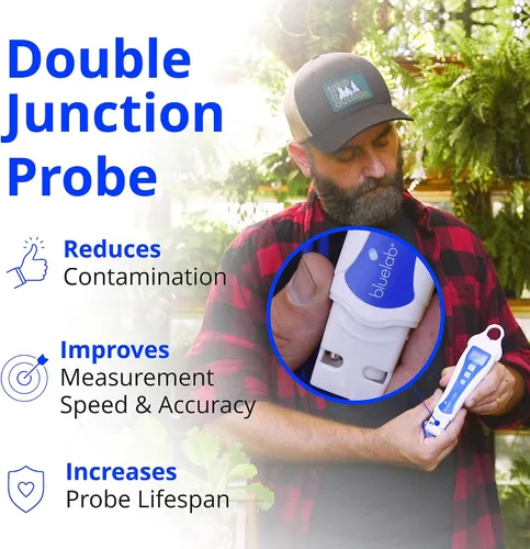 Miniatura 3 de Bluelab Medidor de pH Tipo Lápiz y Kit de Cuidado de Sonda con Suministros de Calibración, Solución de Almacenamiento y Cepillo, Probador Digital