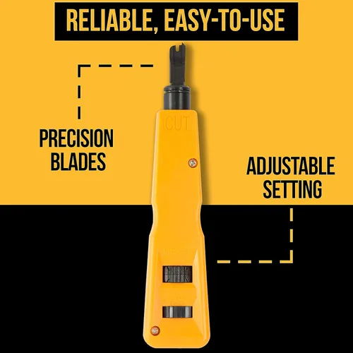 Miniatura 6 de InstallerParts Kit de herramientas de reparación de red 15 en 1 juego de herramientas electrónicas Herramienta de prensado, comprobador de cables