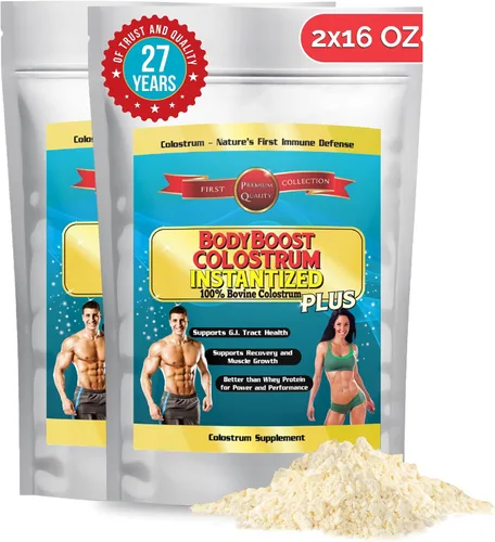 Miniatura 15 de BodyBoost Calostro instantáneo, 100% calostro bovino, suplemento de refuerzo inmunológico con inmunoglobulina y lactoferrina, súper alimento