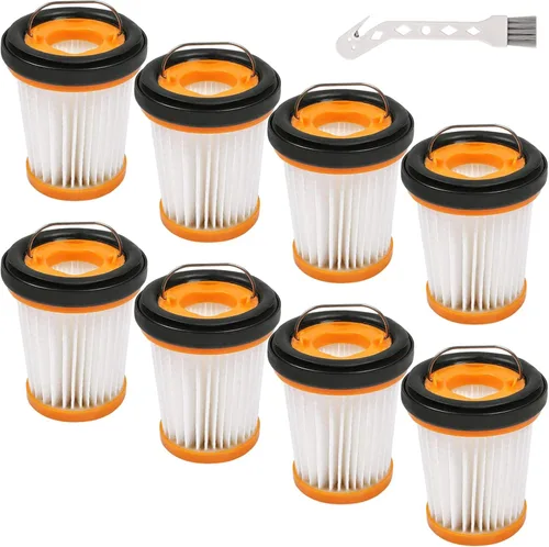 Paquete de 8 filtros de vacío WV201 de repuesto para aspiradora de mano inalámbrica Shark Wandvac ION W1 S87 WV200, WV201, WV205, WV220, paquete de