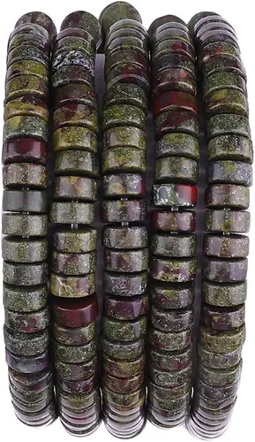 Miniatura 17 de BEADIA Cuentas Espaciadoras de Jade Amarillo Natural en Forma de Tapa, Cuentas Semipreciosas Sueltas para Hacer Joyas con Encuadernación, 4mmx2mm