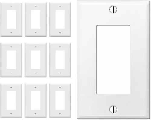 Miniatura 18 de Placa grande para interruptor de 1 banda, cubierta para caja eléctrica no utilizada, placa de pared en blanco de gran tamaño, placa de pared