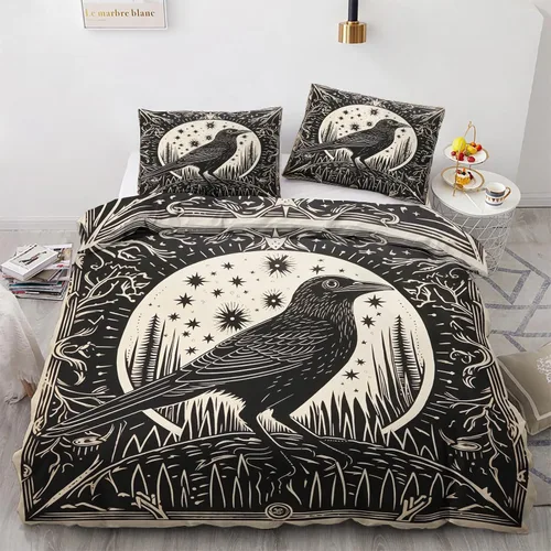 Miniatura 11 de Funda de edredón abstracta tamaño individual Juego de ropa de cama de arte colorido 2 piezas Funda de edredón con patrón de microfibra suave