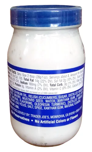 Miniatura 2 de Trader Joe's Tarter Sauce 8 onzas FL