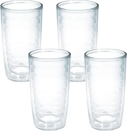 Miniatura 41 de Tervis - Vaso de viaje de mesa transparente y colorido Bayou View Collection fabricado en Estados Unidos, taza de viaje de doble pared con Surtido