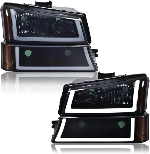 Miniatura 18 de PIT66 Faros LED, Compatible con 2003-2006 Chevy Silverado 1500 2500 3500 HD 2003 2004 2005 2006, Compatible con 2003-2006 Chevy Avalanche 1500 2500
