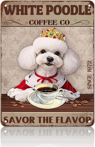Miniatura 9 de KIYOYO Basset Hound Dog - Cartel de metal vintage de hound con texto en inglés "Before Coffee After Coffee" (Antes del café después del café)