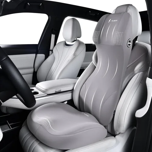 Miniatura 13 de FLORICH Cojín para Asiento de Automóvil y Almohada de Reposacabezas con Soporte Lumbar de Espuma Viscoelástica Cojín Ergonómico para Automóvil