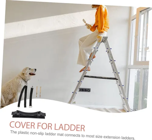 Miniatura 3 de DOITOOL Almohadilla estabilizadora de escalera para techo de escalera Protector de accesorios Cubierta antideslizante Negro