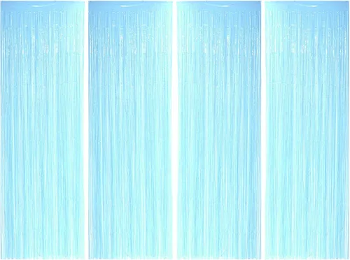 Miniatura 32 de Allgala 4PK Metálico Oropel-Fiesta Foto Telón Cortinas Puerta Franja Decoración-Turquesa-BD52312