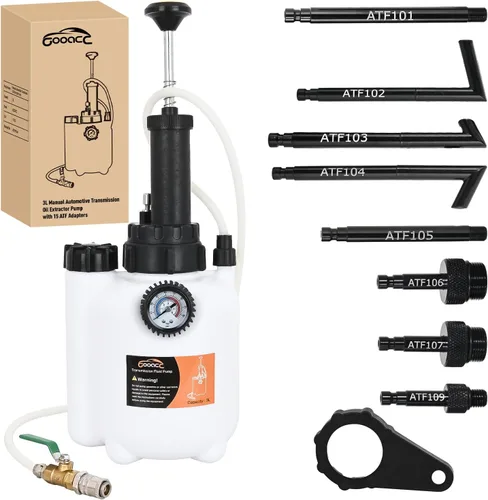 Kit de bomba de líquido de transmisión GOOACC 3L Bomba manual de extracción de aceite automotriz Dispensador de recarga ATF Bomba de transferencia